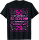 50th Birthday Women 50 Ist Gar Nicht So Schlimm , black, s T-Shirt - T-Shirt | Black