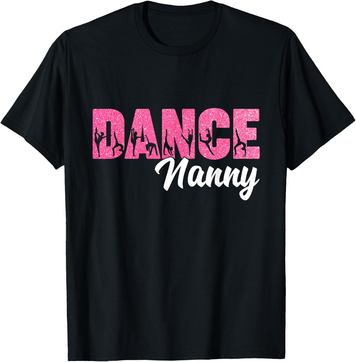 Dance Nanny Of A Dancer Nanny Dancing Leopard Mother's Day T-Shirt - T-Shirt | Black