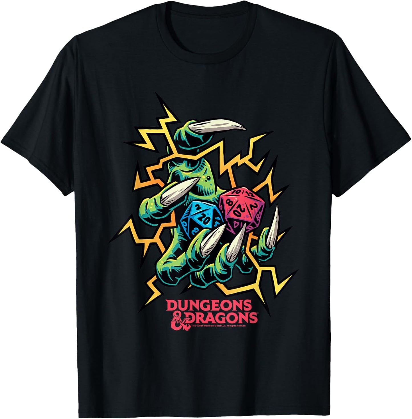 Dragon Claws Dungeons and Dragons , Black, S T-Shirt - T-Shirt | Black