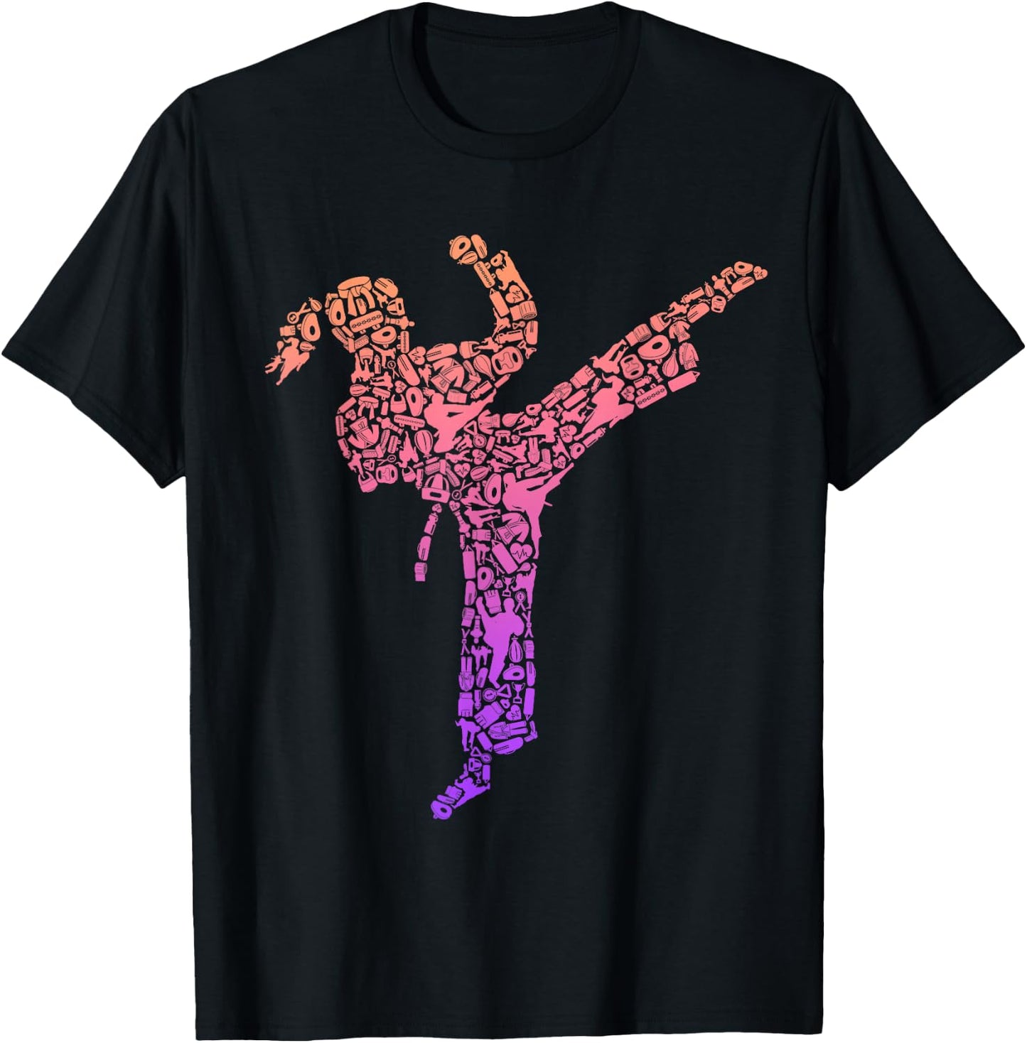 Karate Girl Martial Arts Women's Kids Taekwondo Girls' , black T-Shirt - T-Shirt | Black