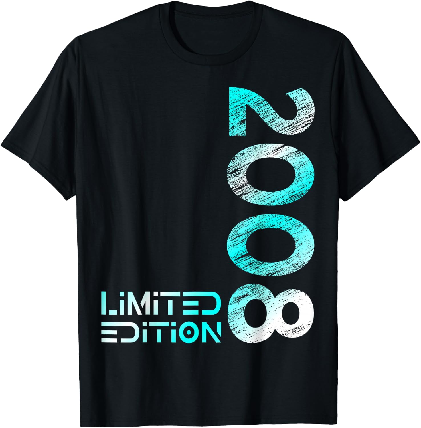 18. Geburtstag Limited Edition Jahrgang 2008 Junge Mädchen T-Shirt - T-Shirt | Black
