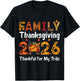 Family Thanksgiving 2026 Thankful for My Tribe T-Shirt - T-Shirt | Black