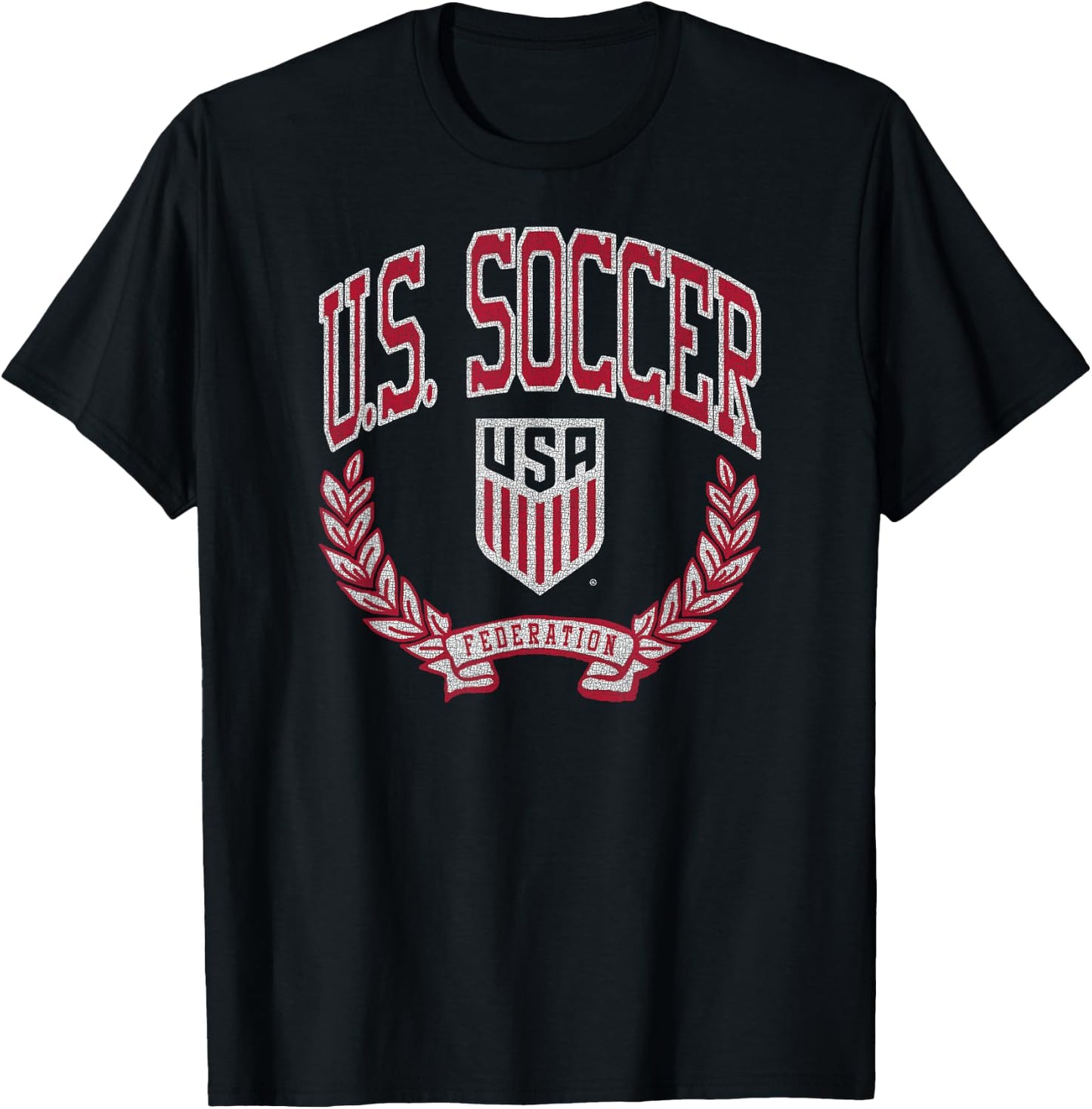 U.S. Soccer Vintage Victory Navy USMNT Officially Licensed T-Shirt - T-Shirt | Black