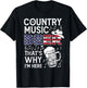 Country Music Beer That's Why I'm Here USA American Flag Women Men T-Shirt - T-Shirt | Black