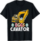 Eggscavator - Construction Truck Easter Sunday Egg Hunting T-Shirt - T-Shirt | Black
