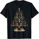 Xmas Holiday Santa Miniature Schnauzer Dog Christmas Tree T-Shirt - T-Shirt | Black