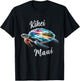 Kihei Maui Hawaii Beach on Sea Turtle T-Shirt - T-Shirt | Black
