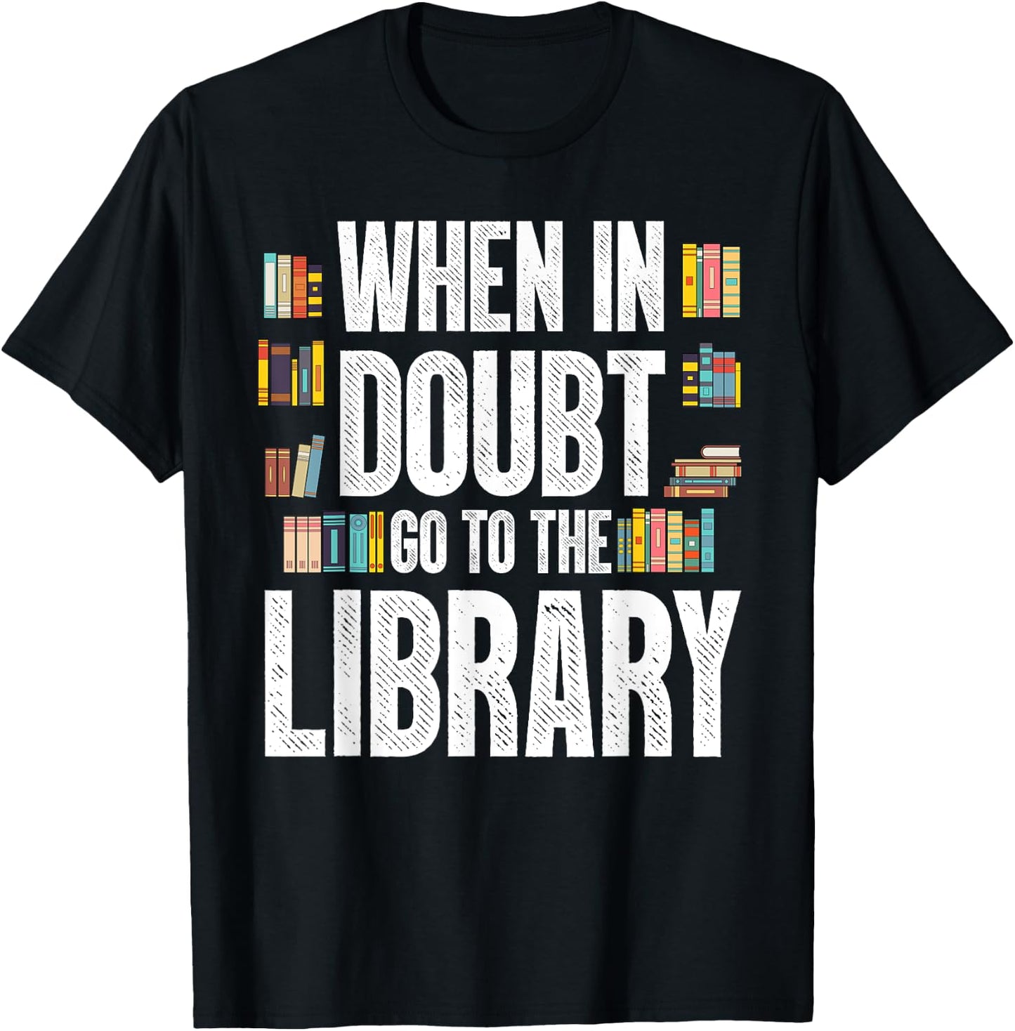 Cool Book Reader Men Women Library Themed Bookworm Librarian T-Shirt - T-Shirt | Black
