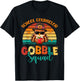 School Counselor Gobble Squad Thanksgiving Turkey Funny Job T-Shirt - T-Shirt | Black