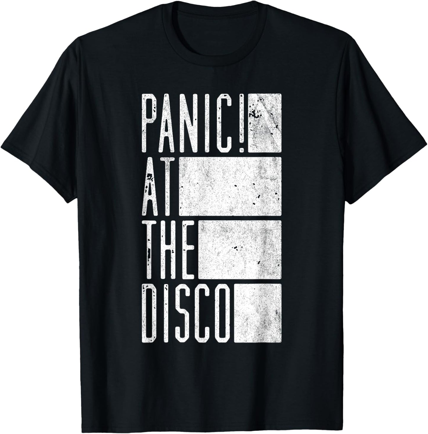 Panic! At The Disco - White Bars T-Shirt - T-Shirt | Black