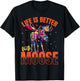 Funny Moose Animal Life is better with Moose T-Shirt - T-Shirt | Black