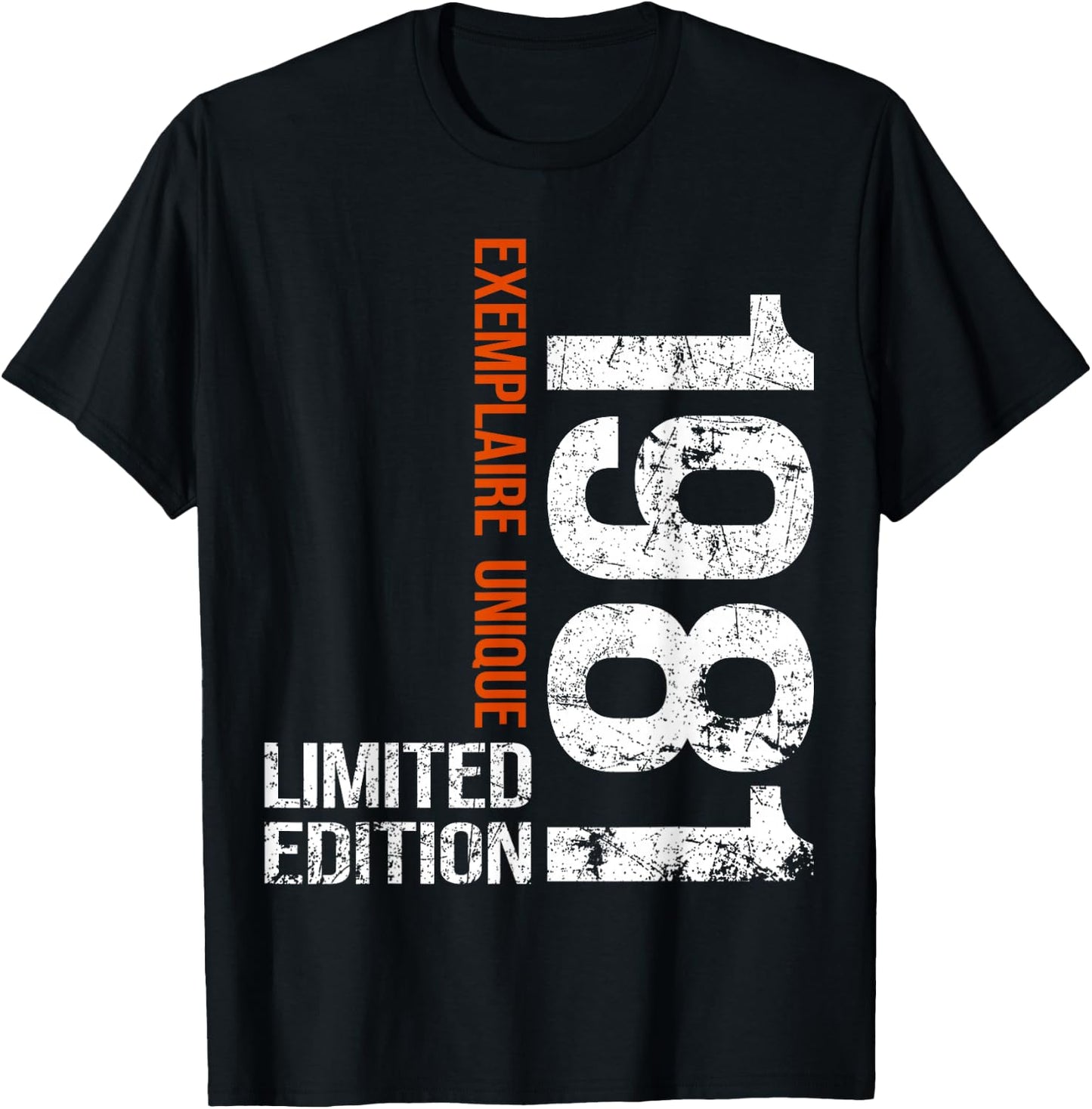 45th Anniversary 1981 Vintage 45 Years Men Vintage 1981 T-Shirt - T-Shirt | Black