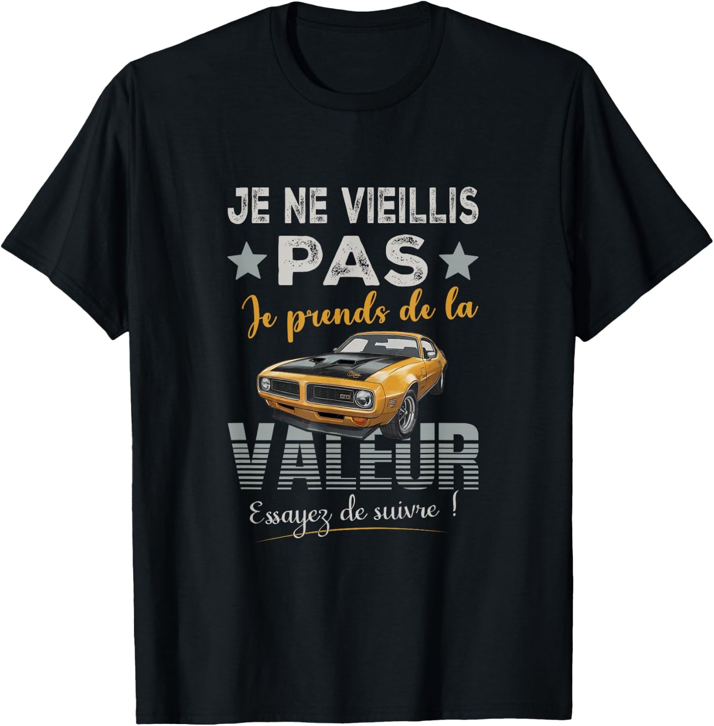 Car Collection Quote Funny Man Vintage Automobile , Black, S T-Shirt - T-Shirt | Black