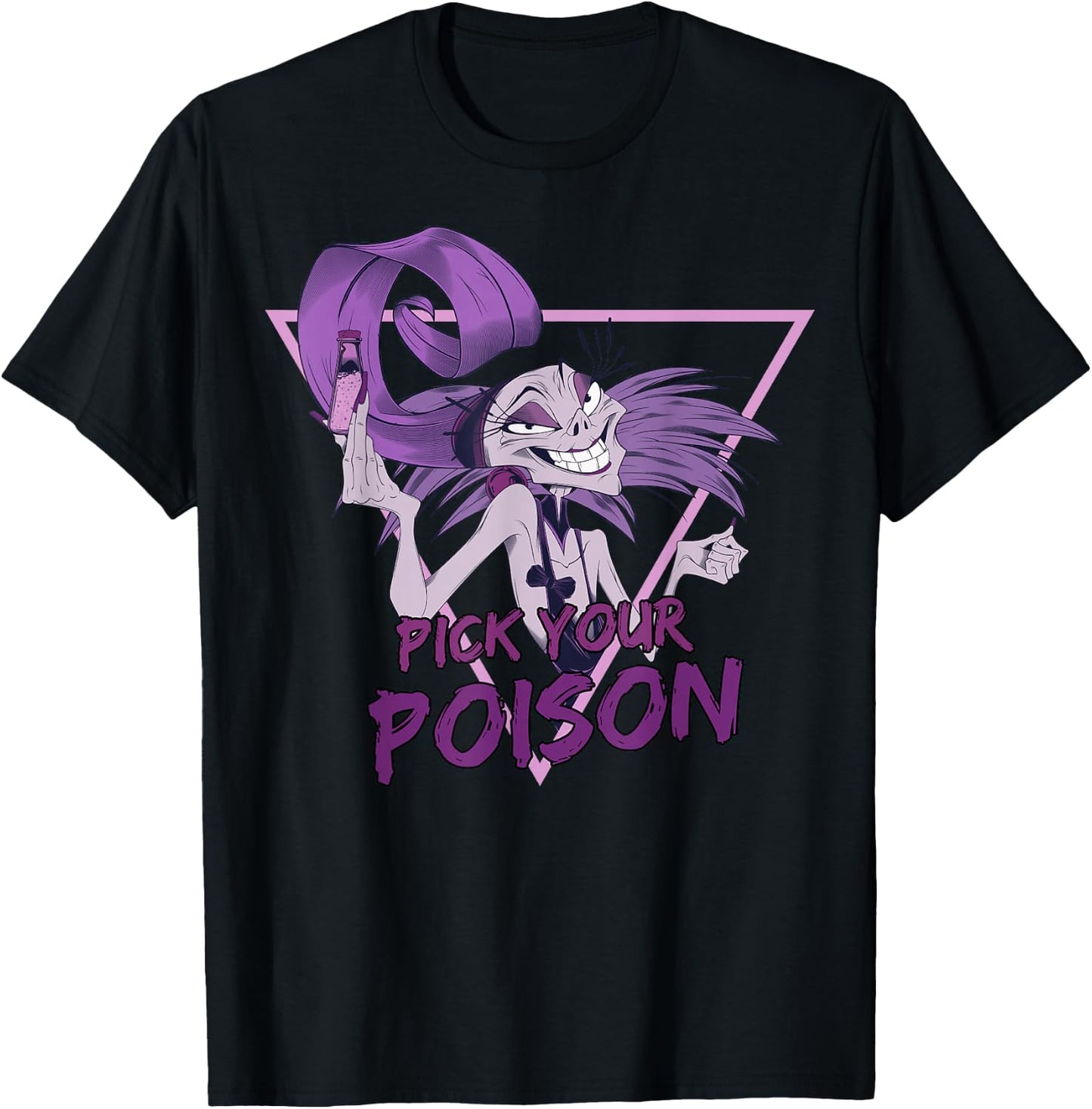 Disney Villains Yzma Pick Your Poison Portrait Small T-Shirt - T-Shirt | Black