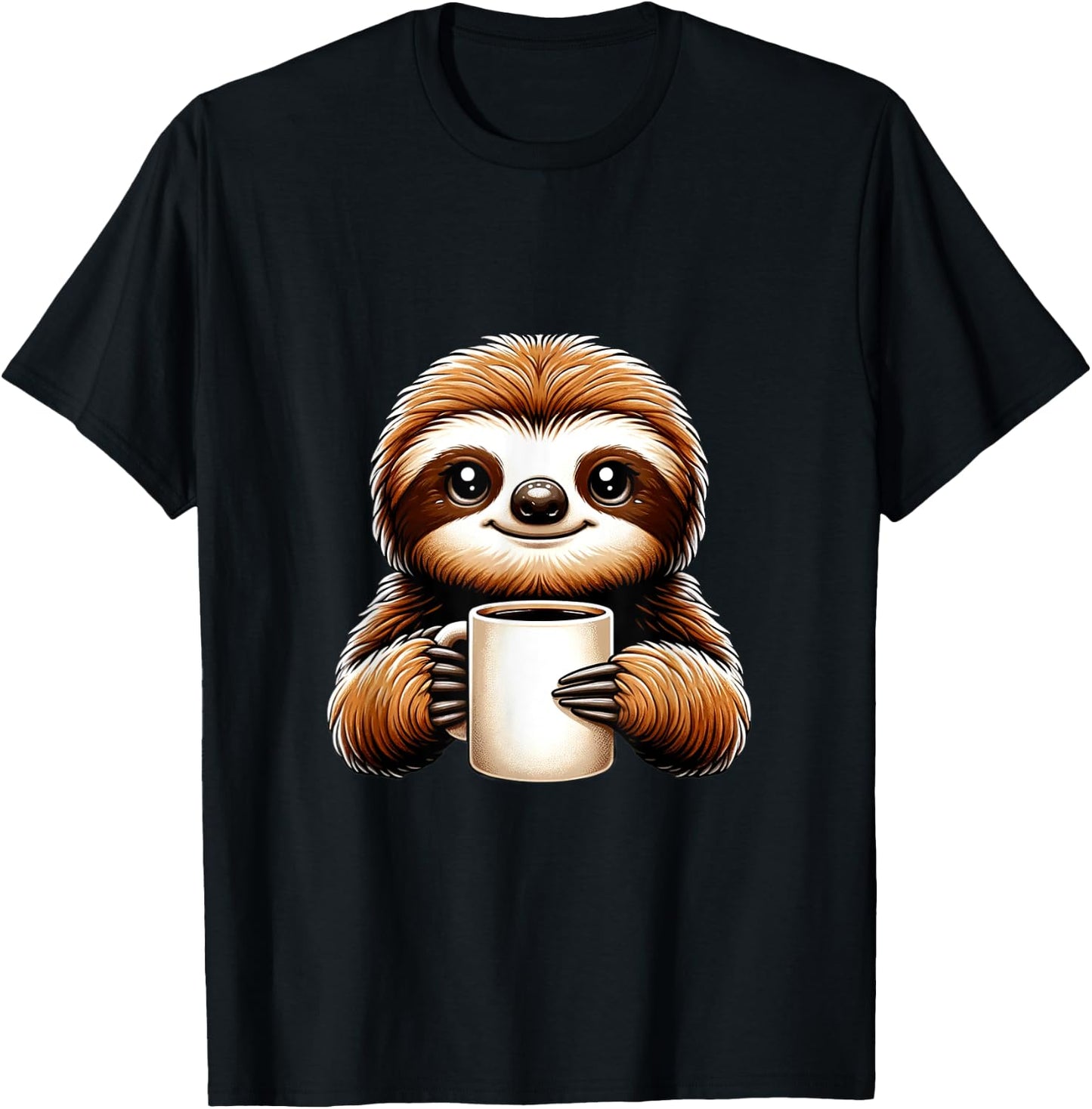 Mr Flash Funny Sloth Design T-Shirt - T-Shirt | Black