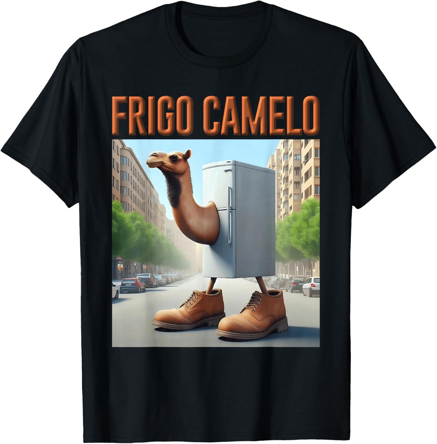 Frigo Camelo Camel AI Monster Italian Brainrot Kids Boys T-Shirt - T-Shirt | Black