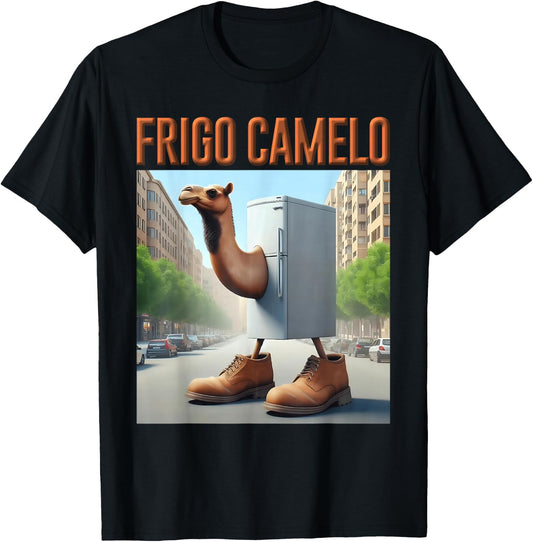 Frigo Camelo Camel AI Monster Italian Brainrot Kids Boys T-Shirt - T-Shirt | Black