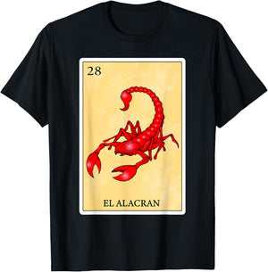 Funny Spanish-Mexican Bingo Gifts - El Alacran T-Shirt - T-Shirt | Black