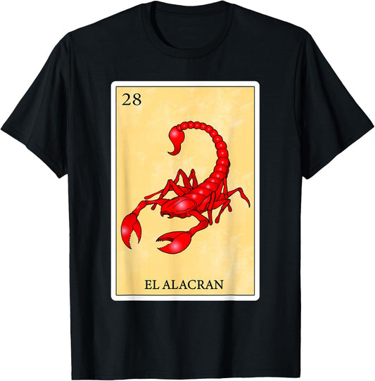 Funny Spanish-Mexican Bingo Gifts - El Alacran T-Shirt - T-Shirt | Black