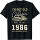 Born In 1986, 39th Birthday, Collectible Car T-Shirt - T-Shirt | Black