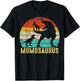 Momosaurus T Rex Momo Dinosaur 2 Kids Matching Family T-Shirt - T-Shirt | Black