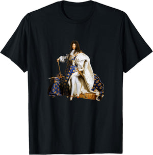 Hyacinthe Rigaud - Portrait of Louis XIV T-Shirt - T-Shirt | Black