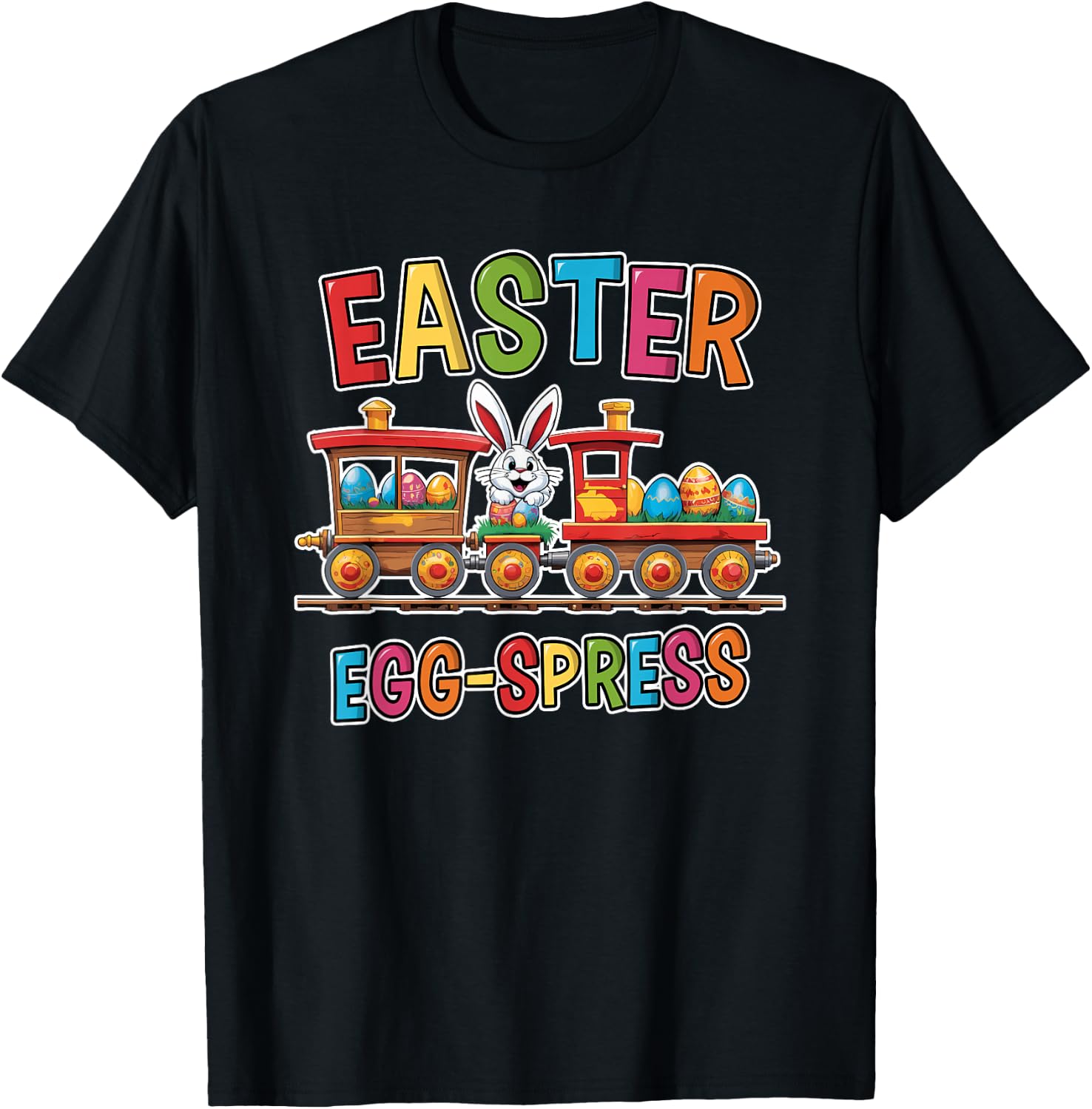 Easter Train Egg-Spress Easter Egg Hunting Boys T-Shirt - T-Shirt | Black