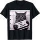 Cat the System Most Wanted Poster , black T-Shirt - T-Shirt | Black