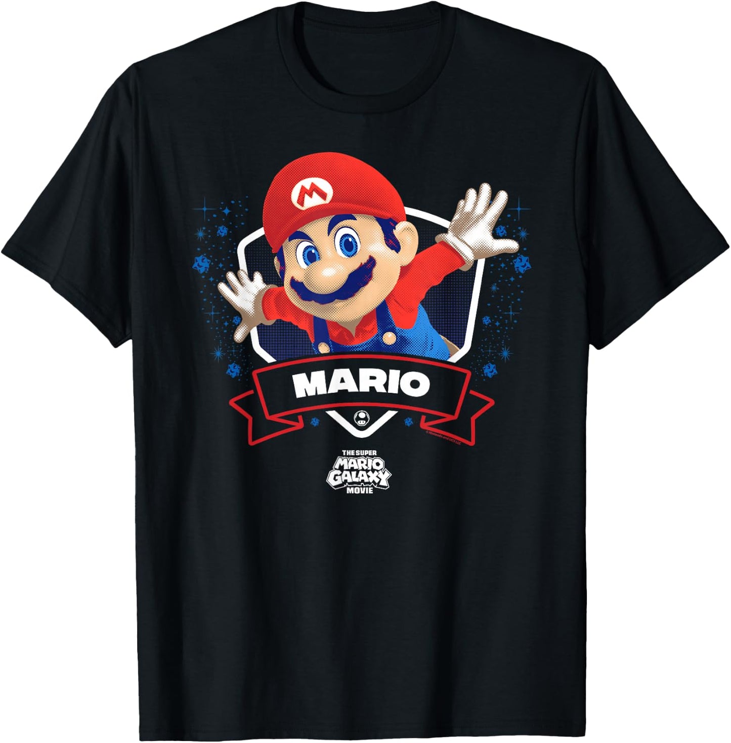 The Super Mario Galaxy Movie Mario Champion T-Shirt - T-Shirt | Black