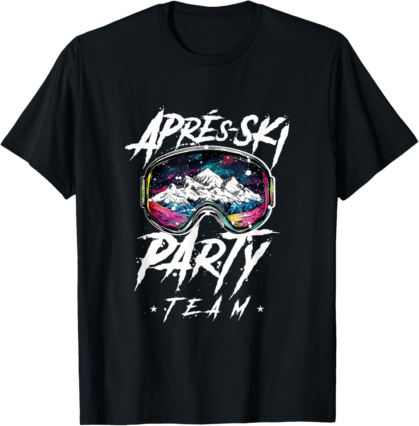 Apres Ski Party Team 2025 | Funny Quote , Black, S T-Shirt - T-Shirt | Black