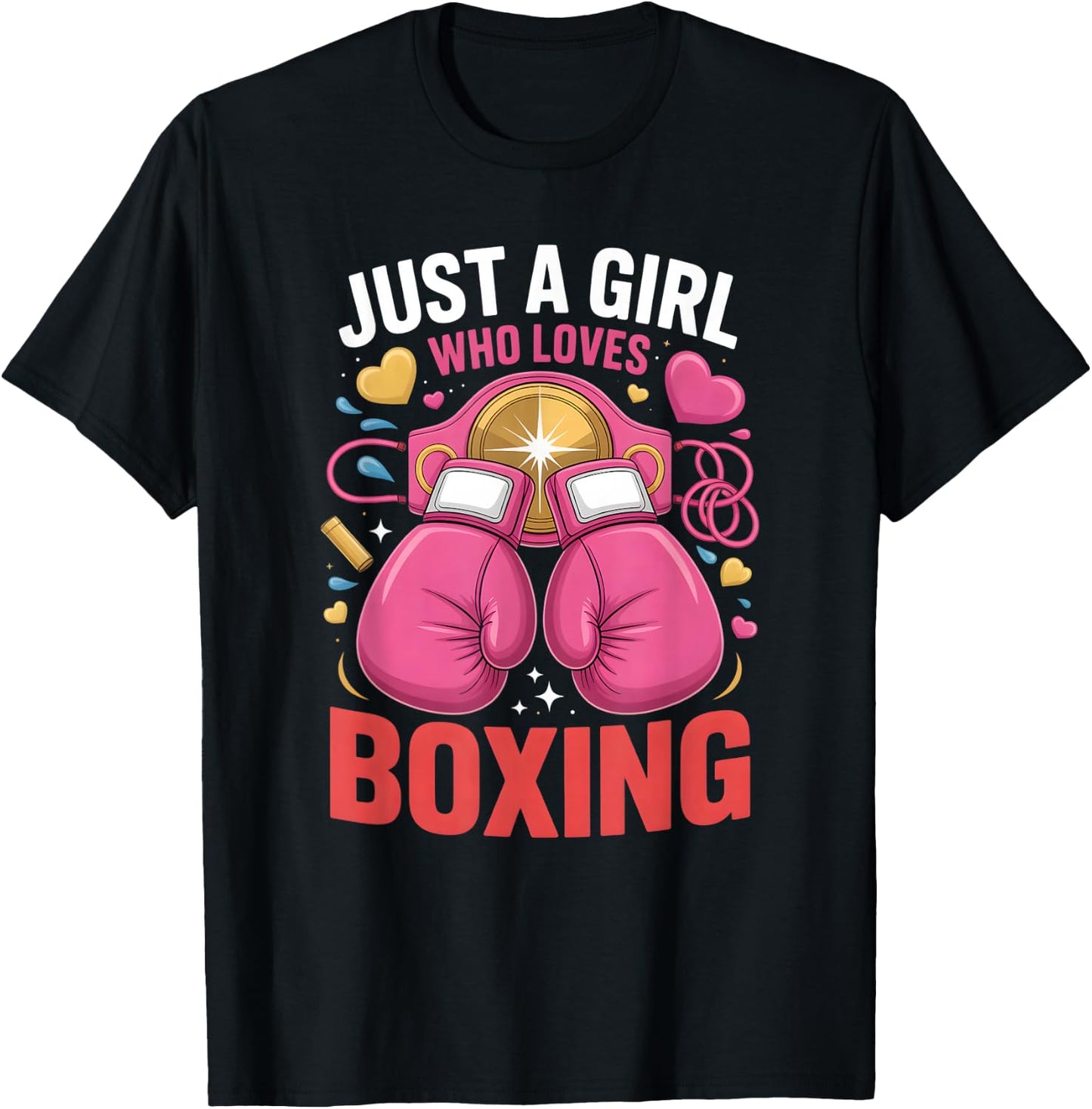 Girls Boxing T-Shirt - T-Shirt | Black