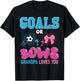 Goals or Bows Grandpa Loves You 2026 Soccer Gender Reveal T-Shirt - T-Shirt | Black