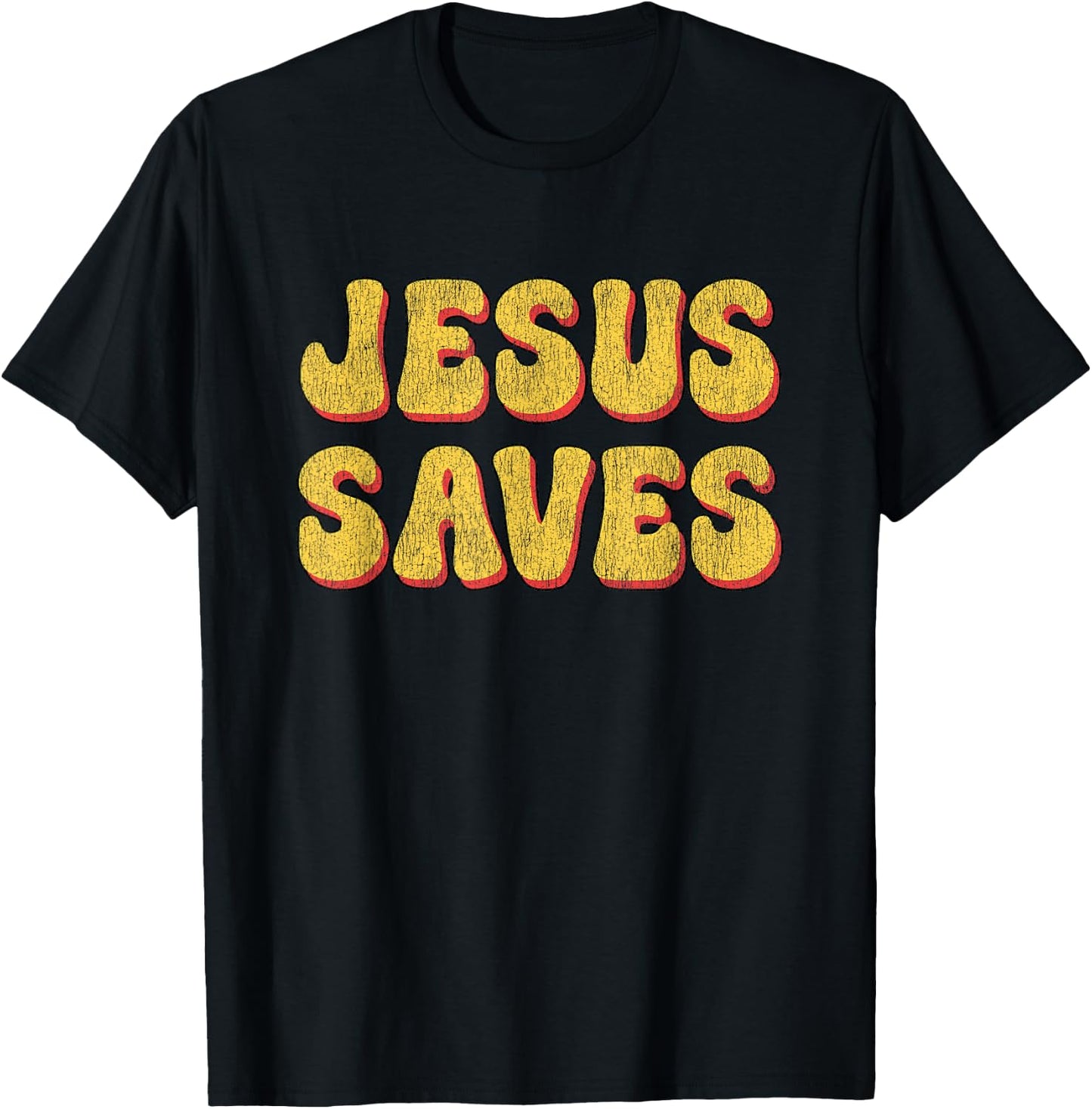 Jesus Saves - Popular Christian Faith Quote God Bible Christ T-Shirt - T-Shirt | Black