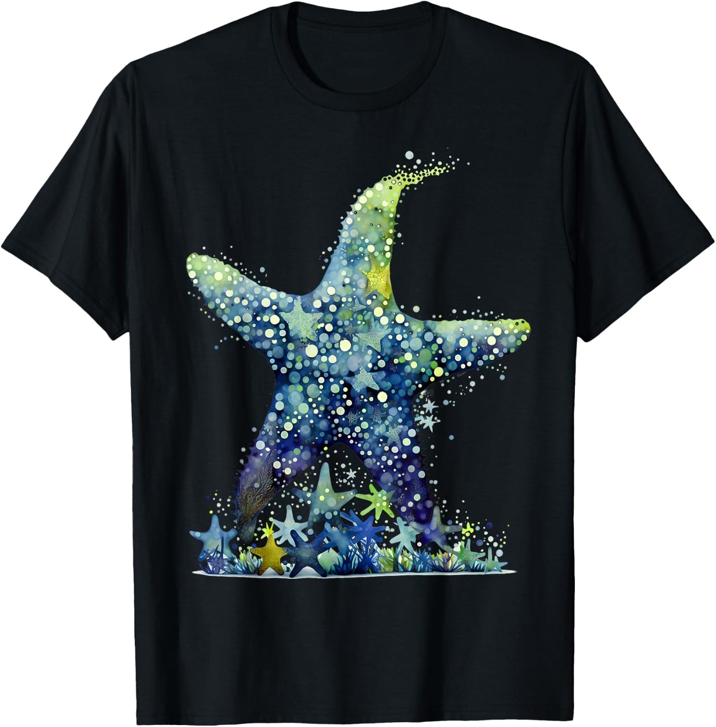 Starfish Costume Adult Women Children Starfish T-Shirt - T-Shirt | Black