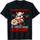 Do Not Disturb I'm Disturbed Enough Cow T-Shirt - T-Shirt | Black