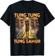 Tung Tung Sahur Funny Meme Italian Brain Red T-Shirt - T-Shirt | Black