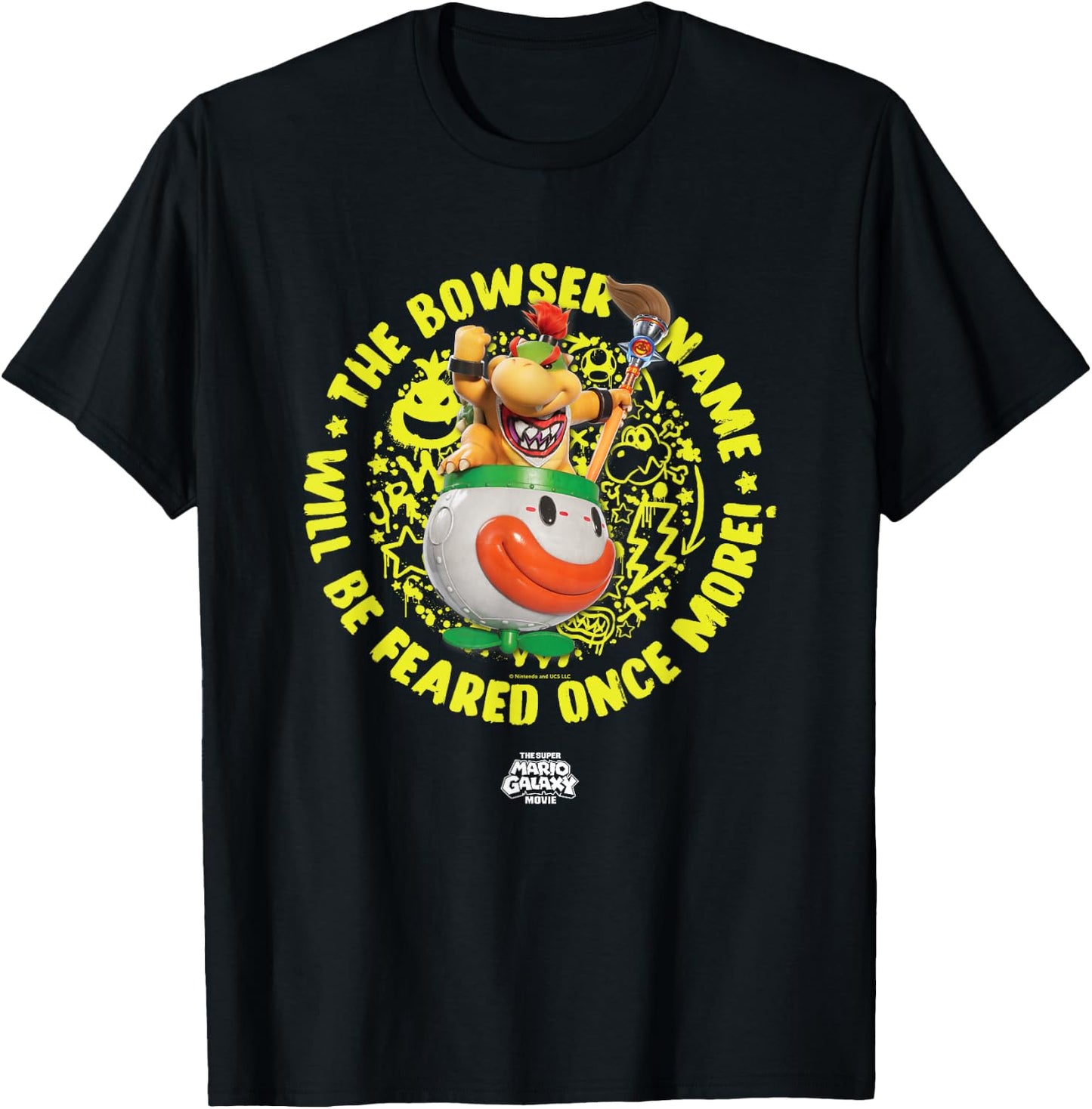 The Super Mario Galaxy Movie Bowser Jr. Feared T-Shirt - T-Shirt | Black