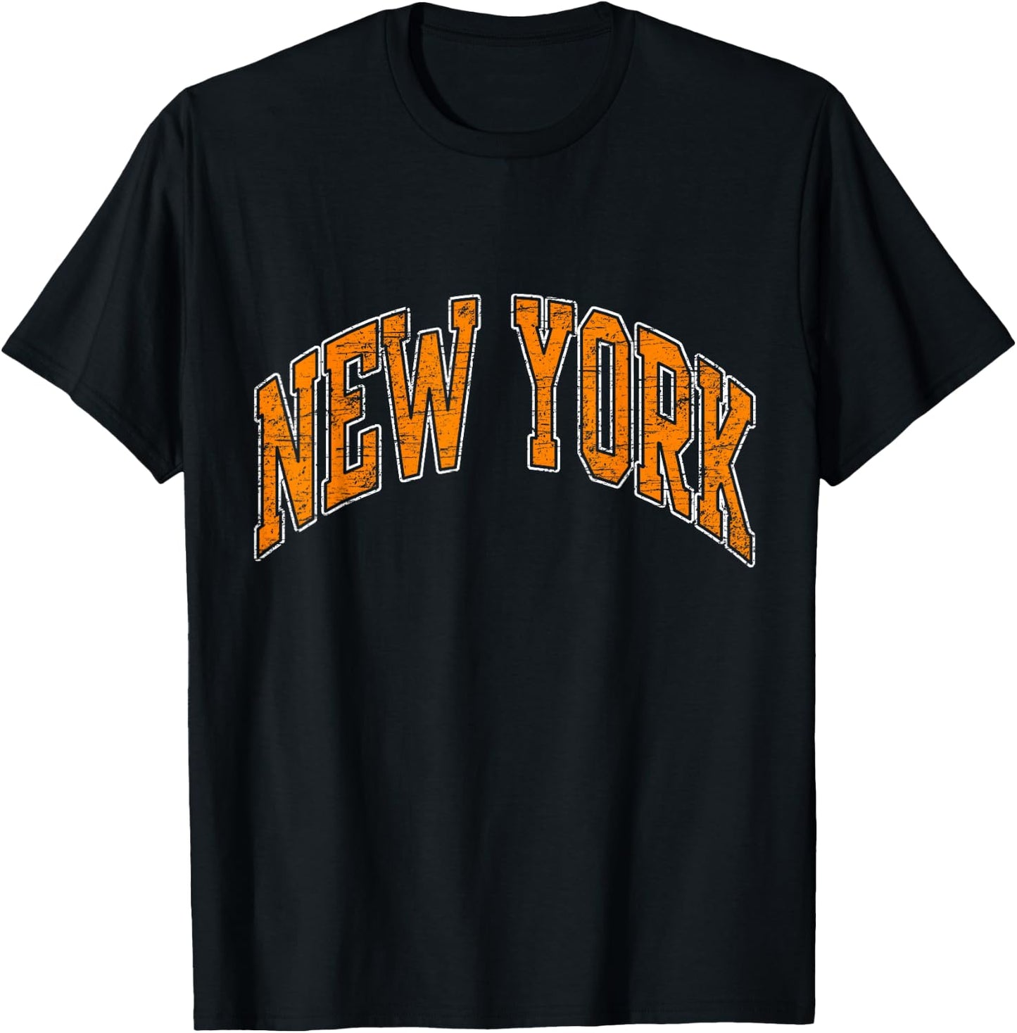 New York Vintage Retro Varsity Men Girl Women Kids Adult T-Shirt - T-Shirt | Black