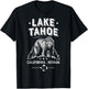 Lake Tahoe T Shirt California Nevada Vintage Bear Men Women T-Shirt - T-Shirt | Black