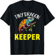Chameleon Reptile Tiny Dragon Keeper T-Shirt - T-Shirt | Black