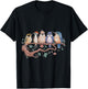 Whimsical Birdwatcher's Dream Perched Friends Cute Birds T-Shirt - T-Shirt | Black