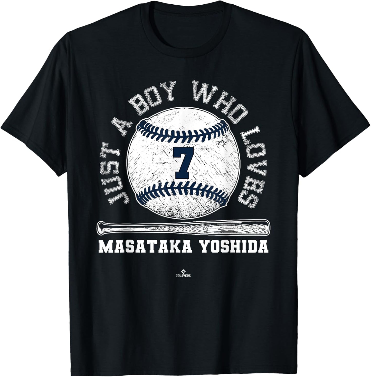 Just A Boy Who Loves Masataka Yoshida Boston Baseball MLBPA T-Shirt - T-Shirt | Black