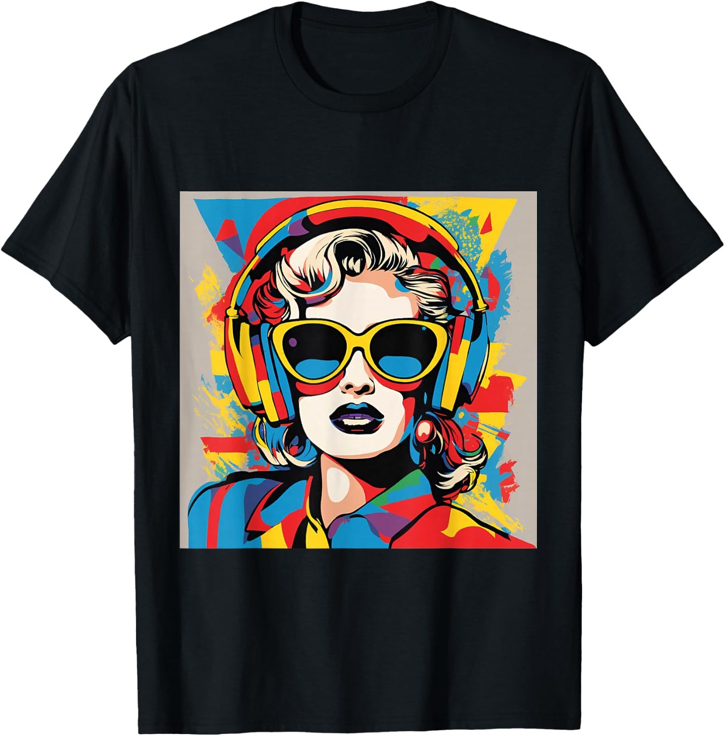 Retro Pop Art Style T-Shirt - T-Shirt | Black