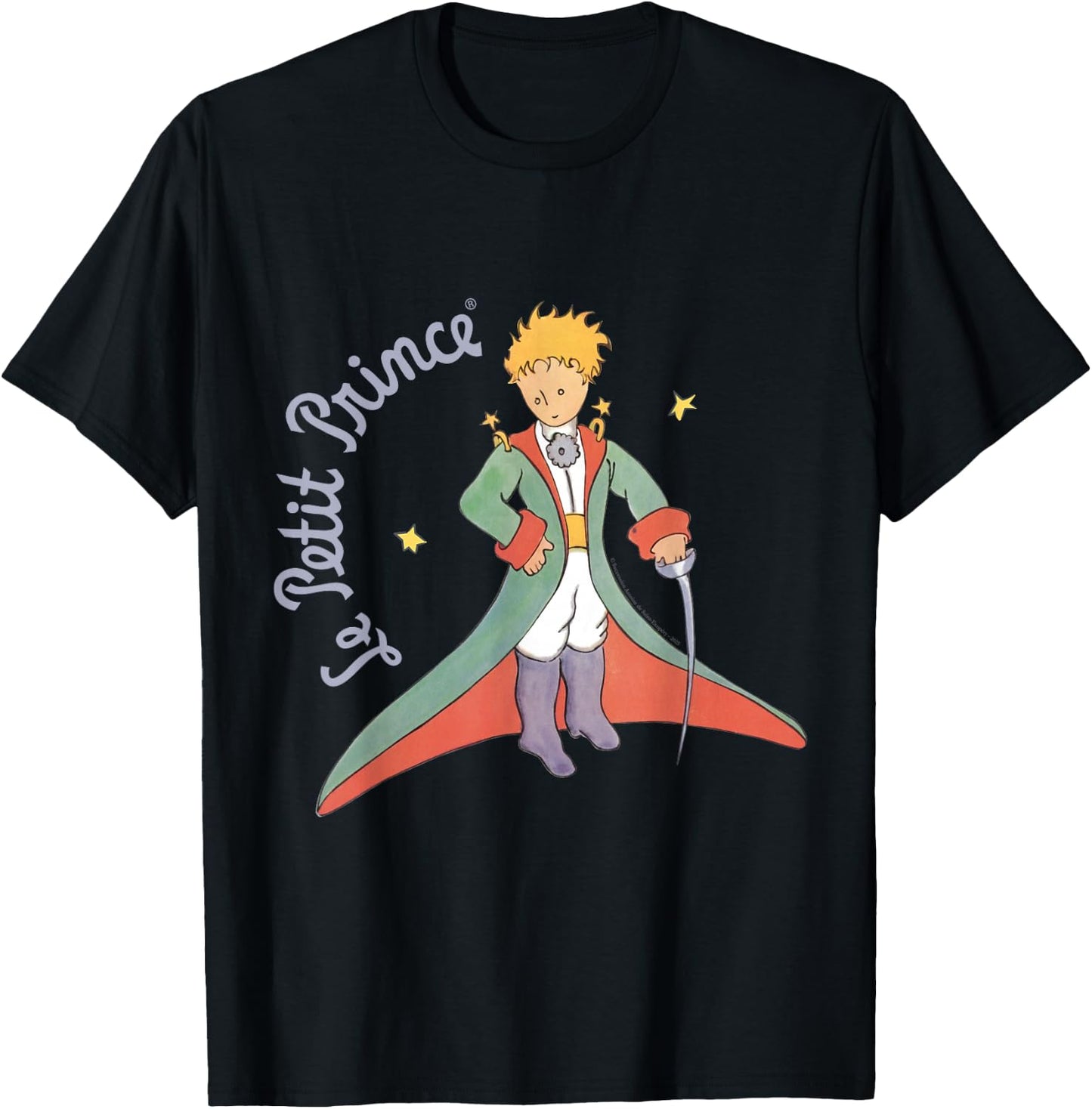 Le Petit Prince Classic Art Stars Adventure T-Shirt - T-Shirt | Black
