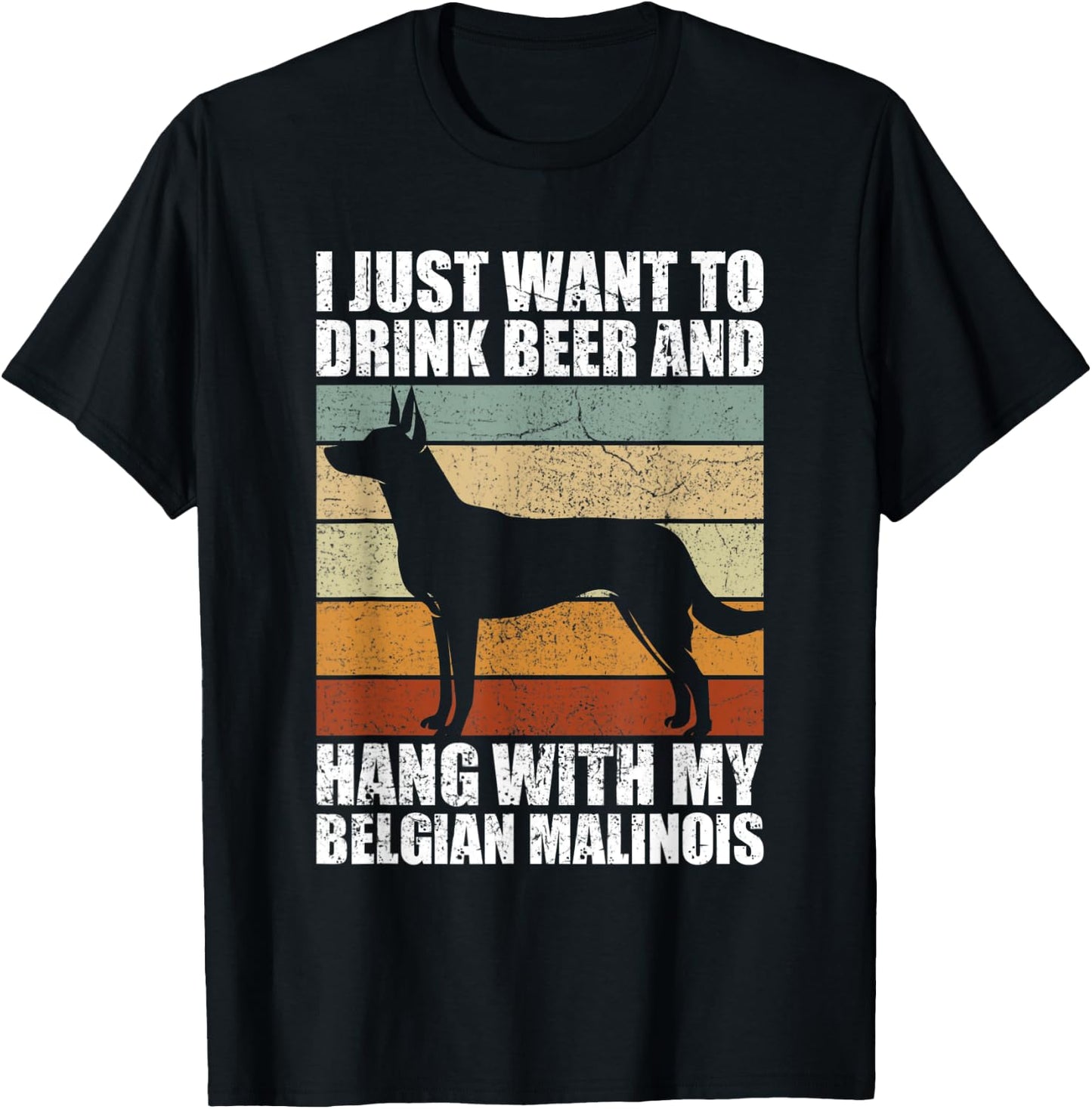 Beer & Hang With My Belgian Malinois Pet Owner Dog Lover Women T-Shirt - T-Shirt | Black