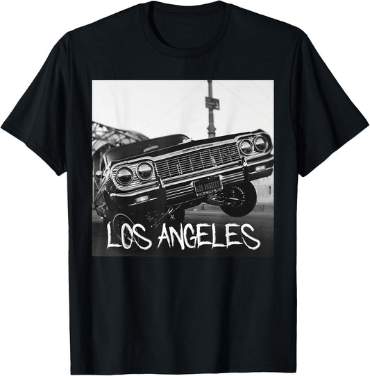 Los Angeles California Shirts Hydraulic Lowrider LA Gifts T-Shirt - T-Shirt | Black