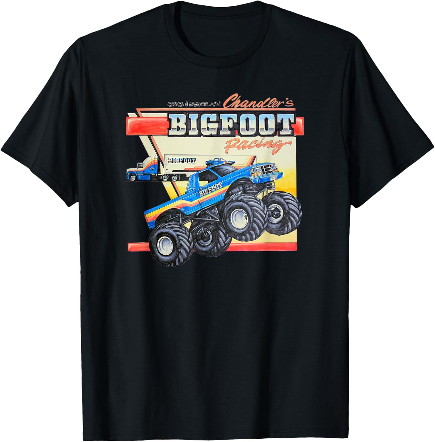 Bob & Marilyn Chandler's BIGFOOT Racing T-Shirt - T-Shirt | Black