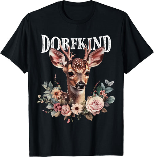 Dorfkind Fawn Costume Shirt Dirndl Oktoberfest , black