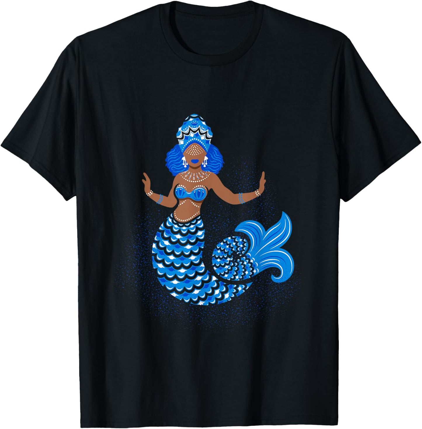 Yemaya | Yemoja | Yemanja | Iemanja African Goddess T-Shirt - T-Shirt | Black