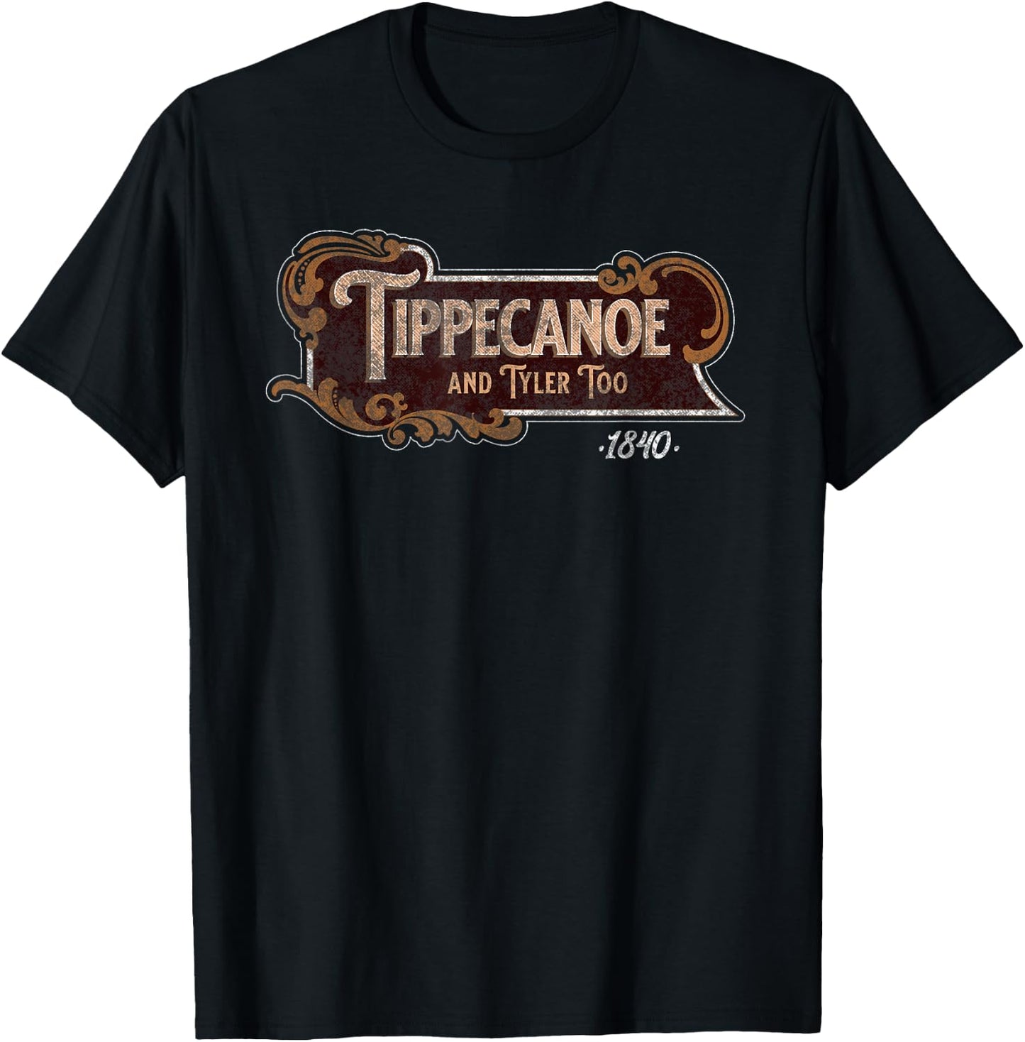 Tippecanoe And Tyler Too American History Harrison T-Shirt - T-Shirt | Black